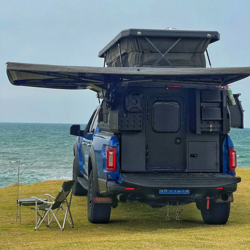 Keluarga 4x4 karavan pickup kemping hard top untuk bepergian